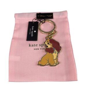 Kate Spade NY Disney X Lady and the Tramp Key Bag Charm keychain Fob